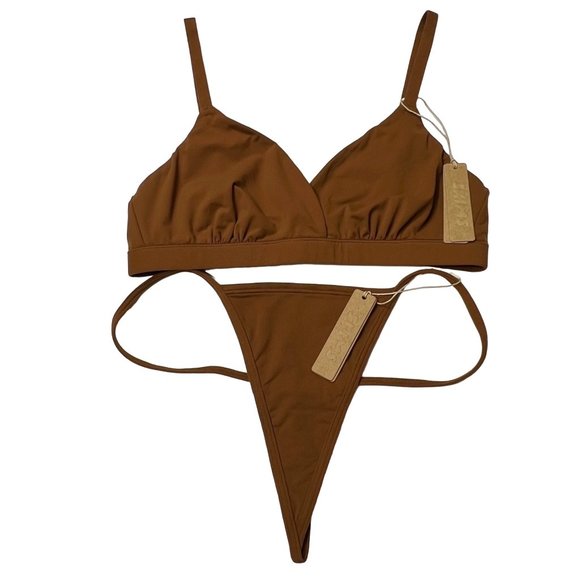 SKIMS Fits Everybody Crossover Bralette small - Picture 3 of 9